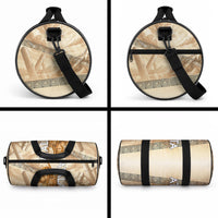 Atalanta Greek Mythology Huntress Archer Duffle Bag Ancient Greek Heroine Goddess Vintage Meander Artwork