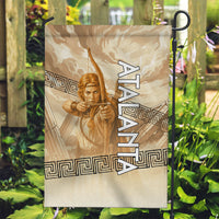 Atalanta Greek Mythology Huntress Archer Garden Flag Ancient Greek Heroine Goddess Vintage Meander Artwork
