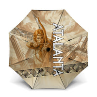 Atalanta Greek Mythology Huntress Archer Umbrella Ancient Greek Heroine Goddess Vintage Meander Artwork