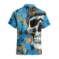 Grafity Skull Hawaiian Shirt Street Style Skull Colorful Abstract Art - Wonder Print Shop