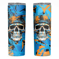 Grafity Skull Skinny Tumbler Street Style Skull Colorful Abstract Art - Wonder Print Shop