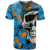 Grafity Skull T Shirt Street Style Skull Colorful Abstract Art - Wonder Print Shop