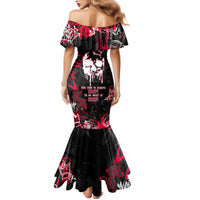Skull Pattern Mermaid Dress The Time Is Aways Right To Do What Is Right - Wonder Print Shop