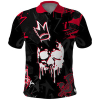 Skull Pattern Polo Shirt The Time Is Aways Right To Do What Is Right - Wonder Print Shop