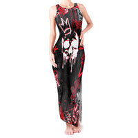 Skull Pattern Tank Maxi Dress The Time Is Aways Right To Do What Is Right - Wonder Print Shop