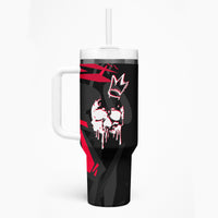 Skull Pattern Tumbler With Handle The Time Is Aways Right To Do What Is Right - Wonder Print Shop