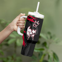 Skull Pattern Tumbler With Handle The Time Is Aways Right To Do What Is Right - Wonder Print Shop