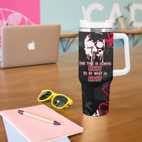 Skull Pattern Tumbler With Handle The Time Is Aways Right To Do What Is Right - Wonder Print Shop