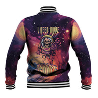 Skull Baseball Jacket I Need More Space Cosmic Style - Wonder Print Shop