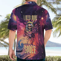 Skull Hawaiian Shirt I Need More Space Cosmic Style - Wonder Print Shop
