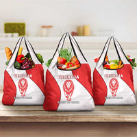 Georgia Flag Grocery Bag with Born to Roar with Red Lion and National Symbols - Wonder Print Shop