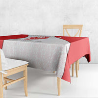 Georgia Flag Tablecloth with Born to Roar with Red Lion and National Symbols - Wonder Print Shop