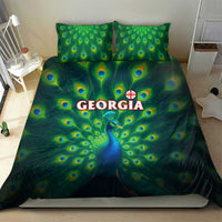 Georgia Peacock Bedding Set with Slay in Silence Shine Like a Peacock Design - Wonder Print Shop