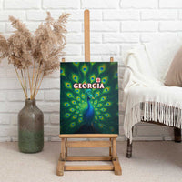Georgia Peacock Canvas Wall Art with Slay in Silence Shine Like a Peacock Design - Wonder Print Shop