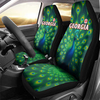 Georgia Peacock Car Seat Cover with Slay in Silence Shine Like a Peacock Design - Wonder Print Shop