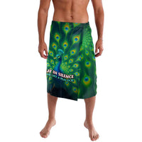 Georgia Peacock Lavalava with Slay in Silence Shine Like a Peacock Design - Wonder Print Shop
