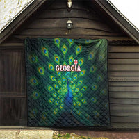 Georgia Peacock Quilt with Slay in Silence Shine Like a Peacock Design - Wonder Print Shop
