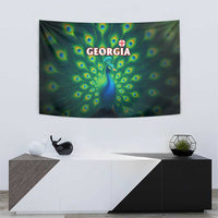 Georgia Peacock Tapestry with Slay in Silence Shine Like a Peacock Design - Wonder Print Shop