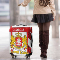 Georgia Luggage Cover with Red Cross and Golden Lions Emblem Never Bows Design - Wonder Print Shop