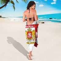Georgia Sarong with Red Cross and Golden Lions Emblem Never Bows Design - Wonder Print Shop
