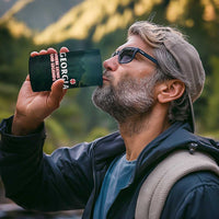 Georgia 4 in 1 Can Cooler Tumbler with Green Mountain Landscape with Map Outline Lion and Legends Rise Quote Design - Wonder Print Shop