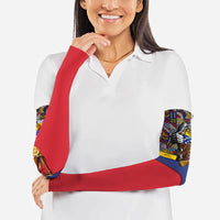 Venezuela Flag Day Patriotism Arm Sleeves Heritage Flag Jaguar Traditional Instruments