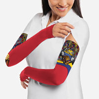 Venezuela Flag Day Patriotism Arm Sleeves Heritage Flag Jaguar Traditional Instruments