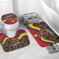 Venezuela Flag Day Patriotism Bathroom Set Heritage Flag Jaguar Traditional Instruments