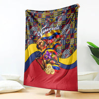 Venezuela Flag Day Patriotism Blanket Heritage Flag Jaguar Traditional Instruments