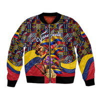 Venezuela Flag Day Patriotism Bomber Jacket Heritage Flag Jaguar Traditional Instruments