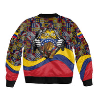 Venezuela Flag Day Patriotism Bomber Jacket Heritage Flag Jaguar Traditional Instruments