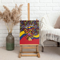 Venezuela Flag Day Patriotism Canvas Wall Art Heritage Flag Jaguar Traditional Instruments