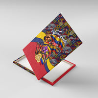 Venezuela Flag Day Patriotism Canvas Wall Art Heritage Flag Jaguar Traditional Instruments