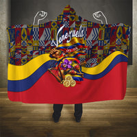 Venezuela Flag Day Patriotism Hooded Blanket Heritage Flag Jaguar Traditional Instruments