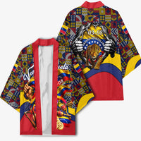 Venezuela Flag Day Patriotism Kimono Heritage Flag Jaguar Traditional Instruments