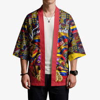 Venezuela Flag Day Patriotism Kimono Heritage Flag Jaguar Traditional Instruments