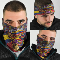 Venezuela Flag Day Patriotism Neck Gaiter Heritage Flag Jaguar Traditional Instruments
