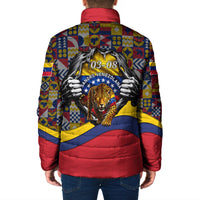 Venezuela Flag Day Patriotism Padded Jacket Heritage Flag Jaguar Traditional Instruments