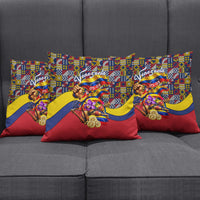 Venezuela Flag Day Patriotism Pillow Cover Heritage Flag Jaguar Traditional Instruments
