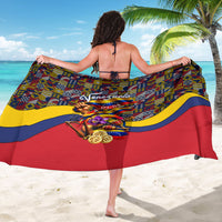 Venezuela Flag Day Patriotism Sarong Heritage Flag Jaguar Traditional Instruments