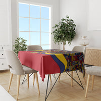 Venezuela Flag Day Patriotism Tablecloth Heritage Flag Jaguar Traditional Instruments
