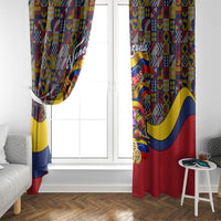 Venezuela Flag Day Patriotism Window Curtain Heritage Flag Jaguar Traditional Instruments