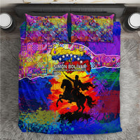 Simon Bolivar Venezuela Flag Day Bedding Set Patriotism Precursor De La Independencia Vibrant Flag