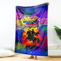 Simon Bolivar Venezuela Flag Day Blanket Patriotism Precursor De La Independencia Vibrant Flag