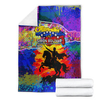 Simon Bolivar Venezuela Flag Day Blanket Patriotism Precursor De La Independencia Vibrant Flag