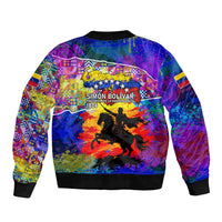 Simon Bolivar Venezuela Flag Day Bomber Jacket Patriotism Precursor De La Independencia Vibrant Flag