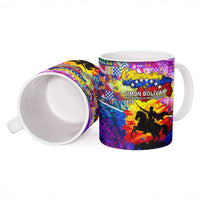 Simon Bolivar Venezuela Flag Day Ceramic Mug Patriotism Precursor De La Independencia Vibrant Flag