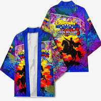Simon Bolivar Venezuela Flag Day Kimono Patriotism Precursor De La Independencia Vibrant Flag