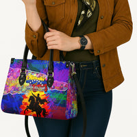 Simon Bolivar Venezuela Flag Day Leather Bag Patriotism Precursor De La Independencia Vibrant Flag