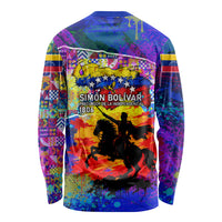 Simon Bolivar Venezuela Flag Day Long Sleeve Shirt Patriotism Precursor De La Independencia Vibrant Flag